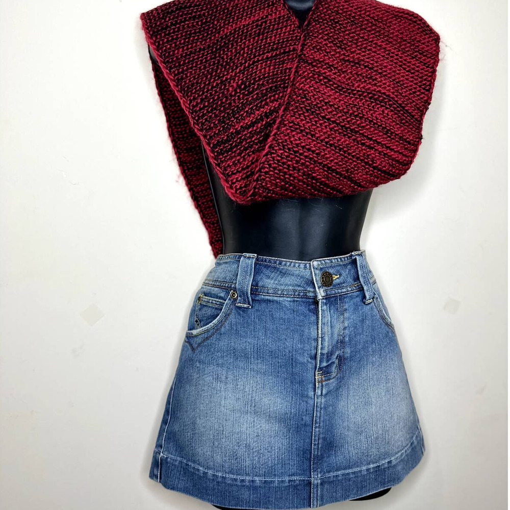 WEAR IT DECLARE IT BLUE DENIM SKIRT SIZE 7 - Picture 5 of 10